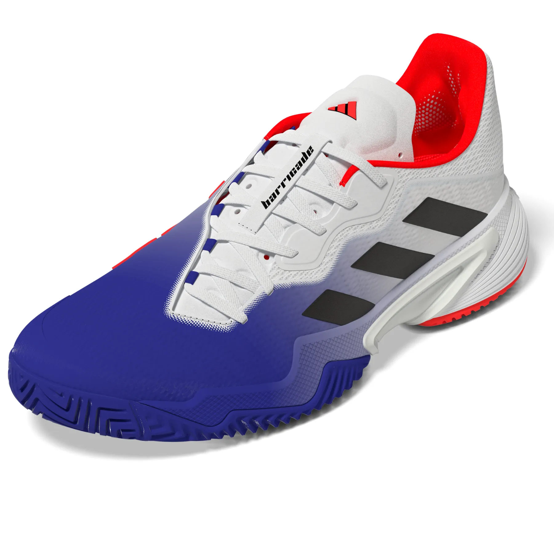 Adidas Performance Barricade Men Tennis Shoes - Lucblu/Core Black/Solar Red