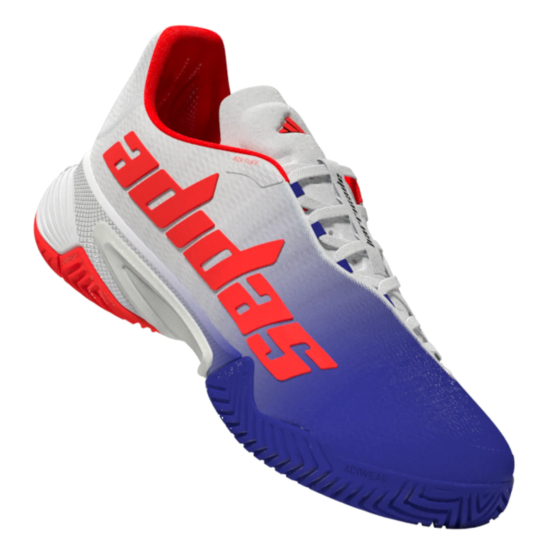 Adidas Performance Barricade Men Tennis Shoes - Lucblu/Core Black/Solar Red