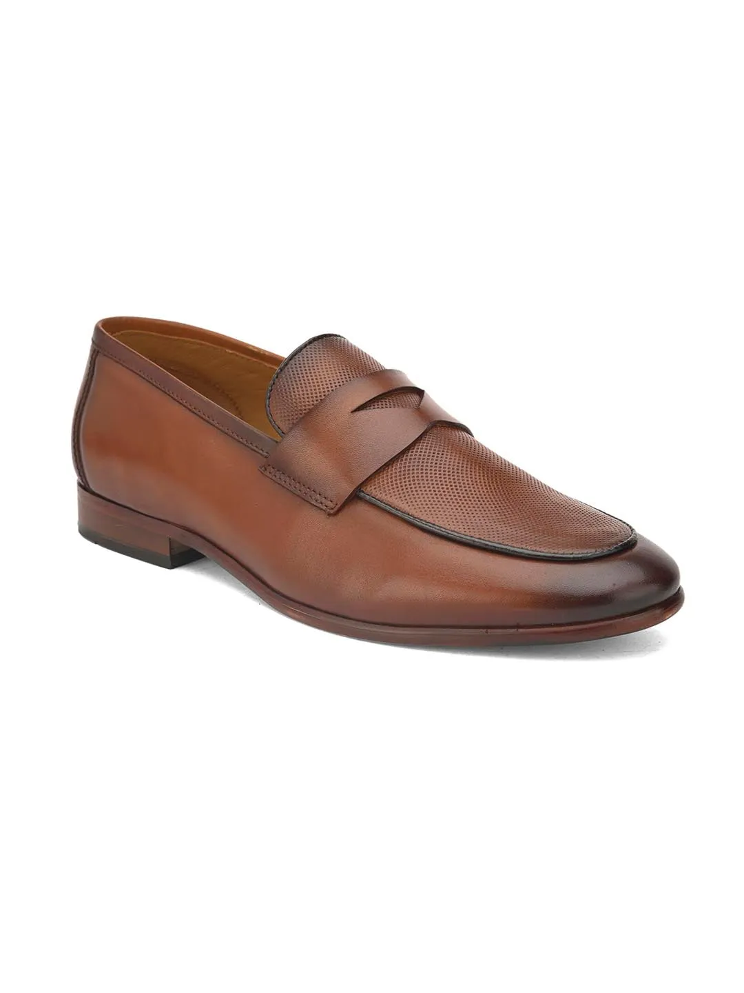 Alberto Torresi Genuine Leather Brown Loafers For Men