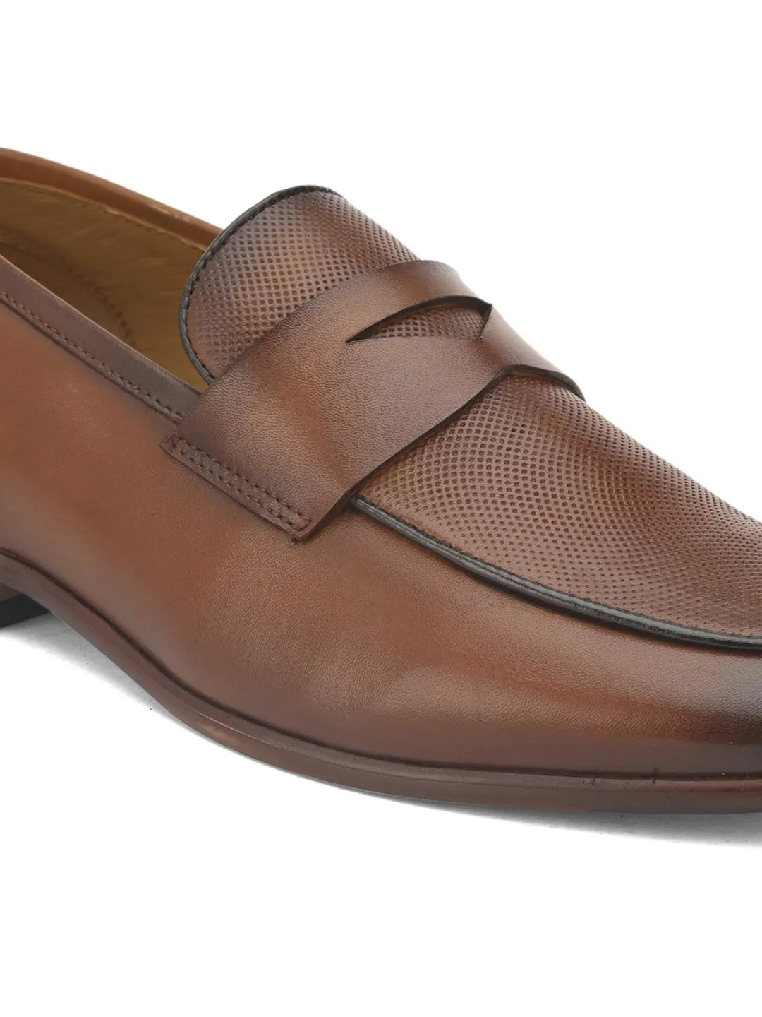 Alberto Torresi Genuine Leather Brown Loafers For Men