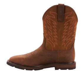 'Ariat' Men's 10" Groundbreaker EH WP Soft Toe - Brown