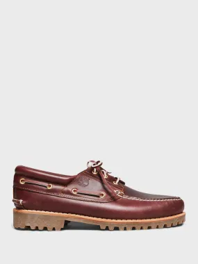 Authentic Boat Shoes in Burgundy