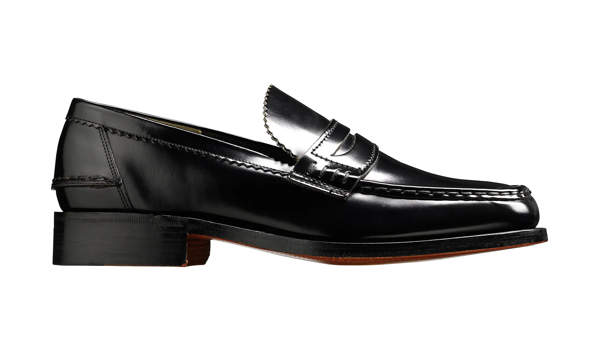 Barker Caruso Classic Penny Loafer  - Hi Shine Black