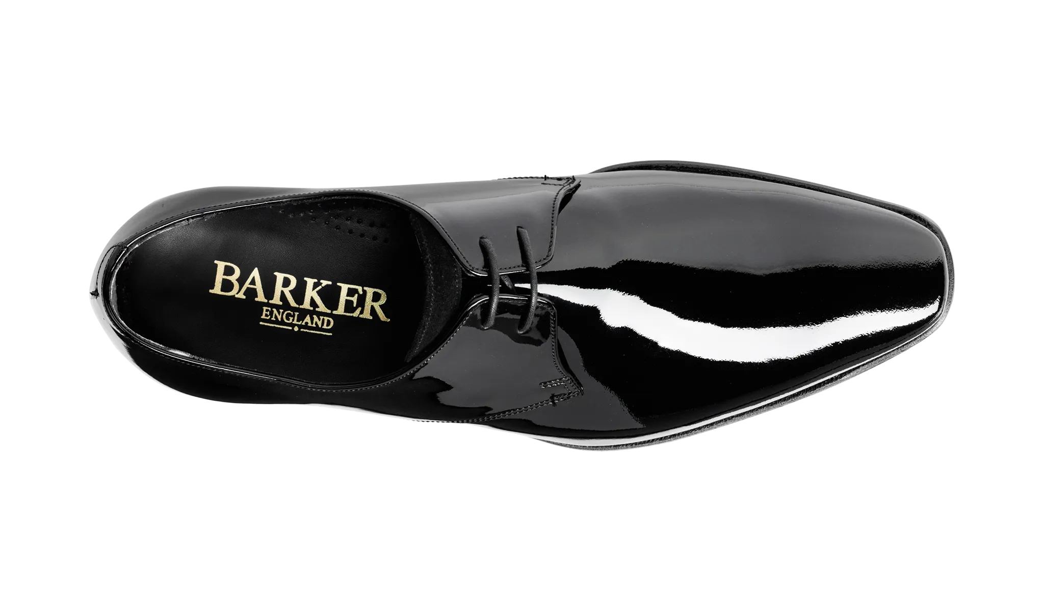 Barker Goldington Elegant Dress Derby -Black Patent/Suede