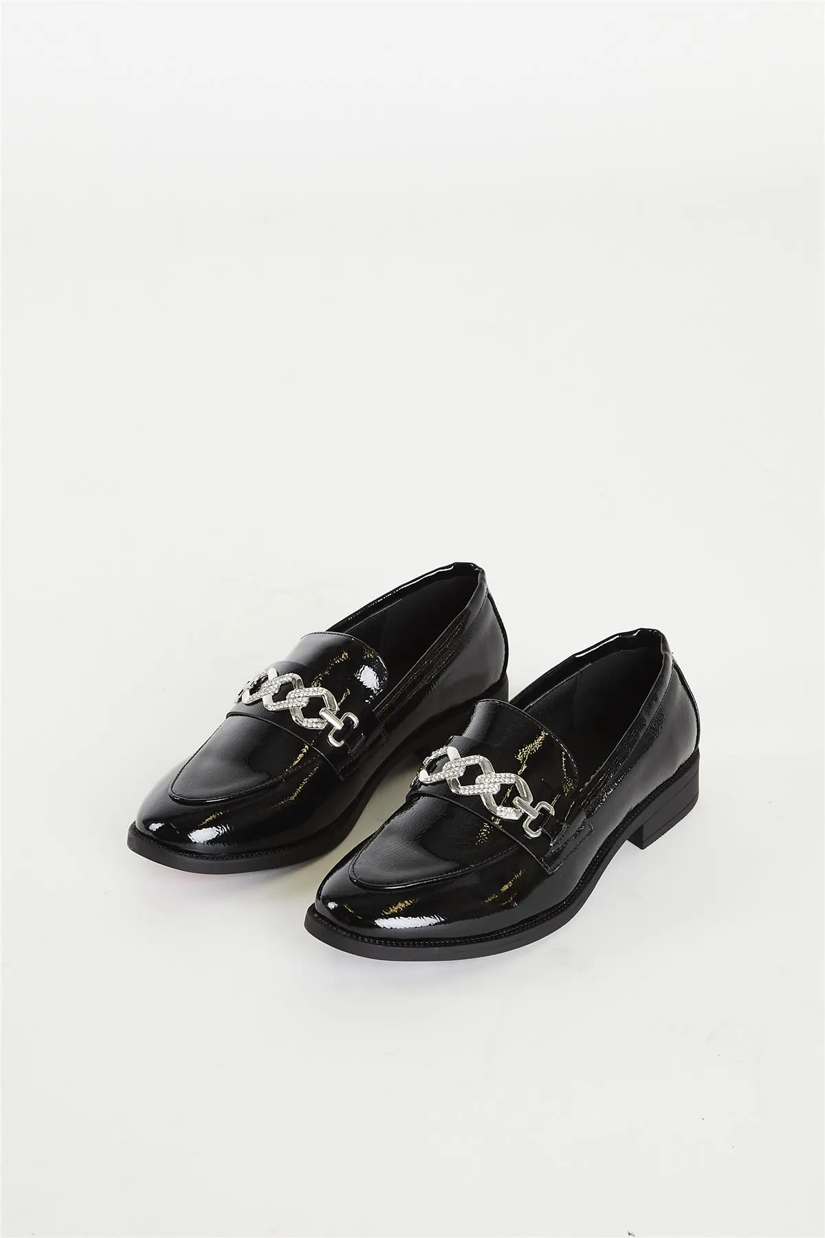 Black Patent Loafer -Black Loafer