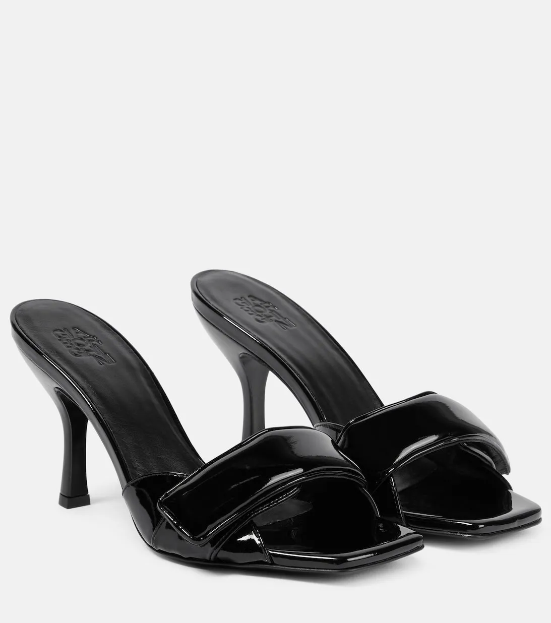 Gia Borghini Alodie faux leather mules, black