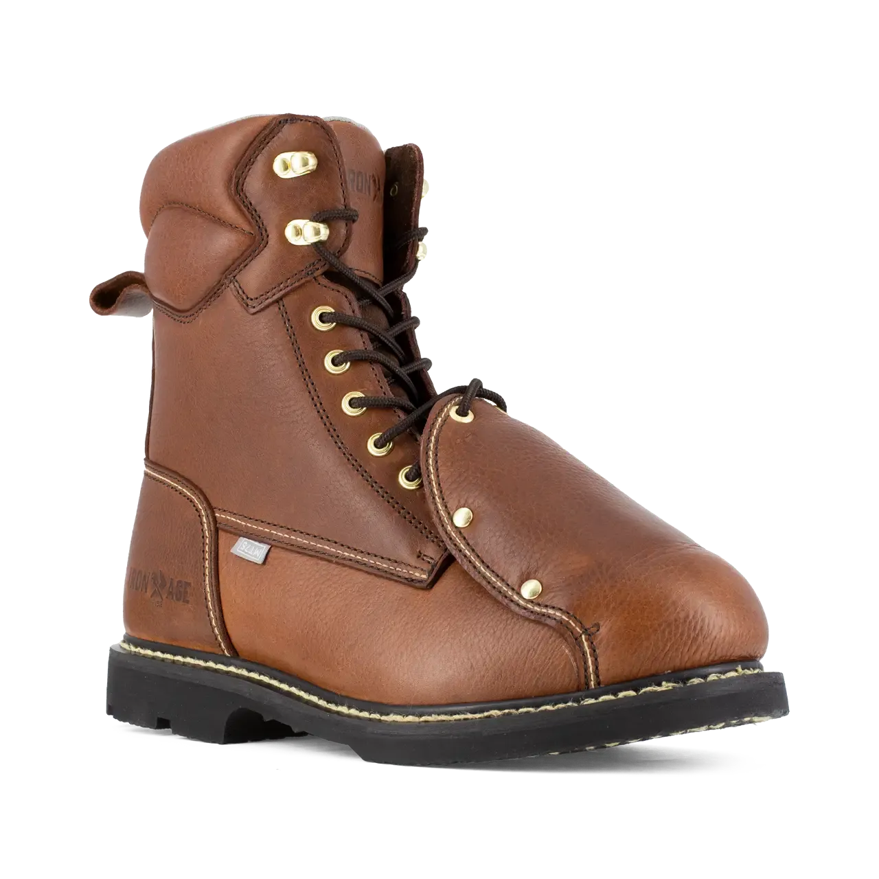 Groundbreaker Steel-Toe Ext Met guard 8 inch Work Boots Brown