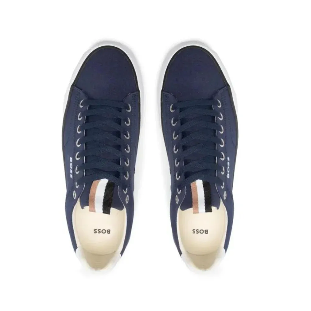 HUGO BOSS Aiden TENN LTB Canvas Trainers Men 50470866-NVY