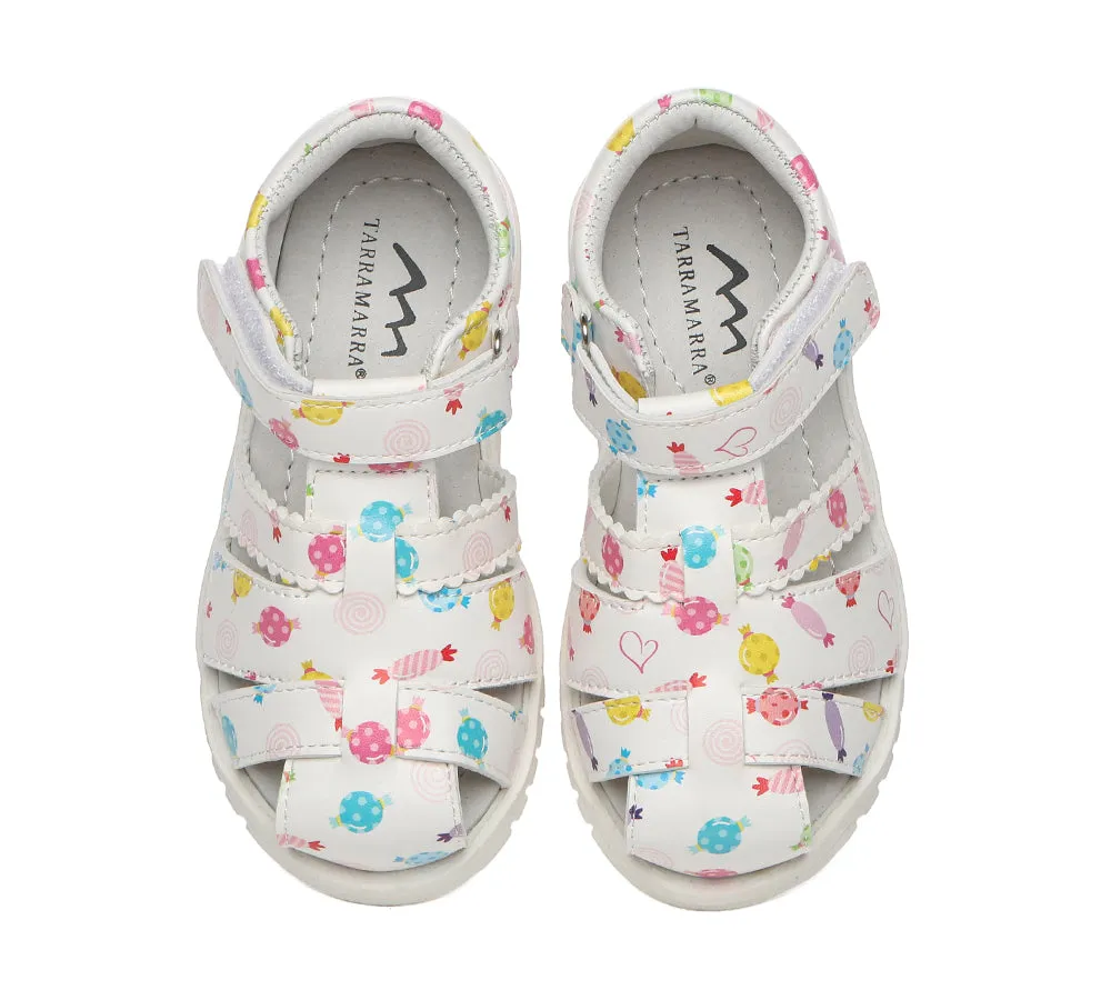 Kids Hoop And Loop Roma Candy Girls Sandals