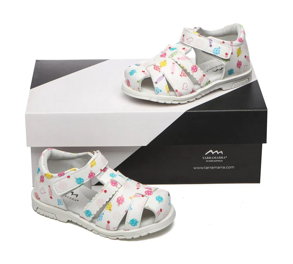 Kids Hoop And Loop Roma Candy Girls Sandals