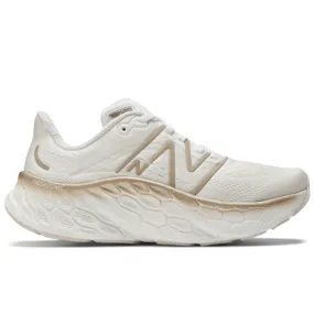 New Balance Fresh Foam X More V4 Womens Sneakers - Metallic White Gold