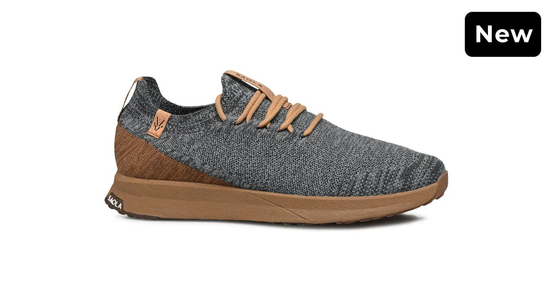 Tsavo M 2.0 Wool Steel Grey - Tobacco