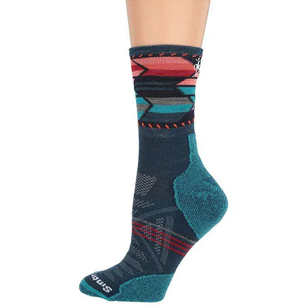 Women's PhD Outdoor Light Pattern Mid Crew Cut Socks